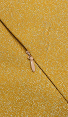 YelLow Tassels Midi Bandage Dress