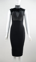 Black Diamond Midi Cocktail Dress