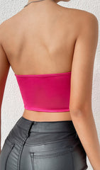 Pink Satin Corset Top