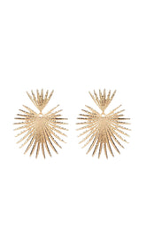 Gold STARBURST Drop Earrings
