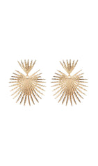 Gold STARBURST Drop Earrings