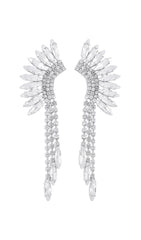 Silver Tiered Drop Earrings