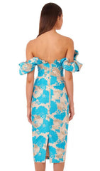 Jacquard Midi Bodycon Dress