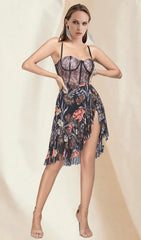 Printed Mini Dress