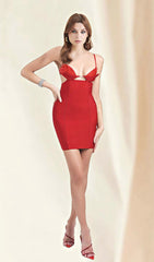Red Mini Bandage Dress