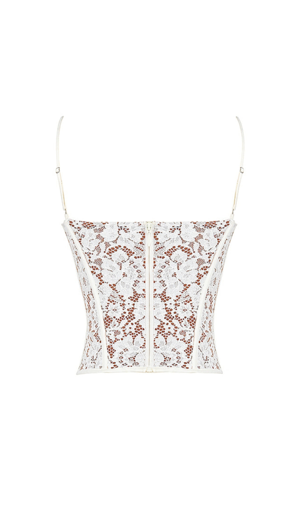 MILA Ivory Lace Underwired Corset Top