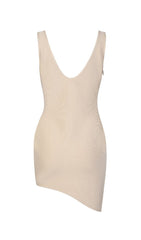 Sequin Asymmetric Bandage Mini Dress