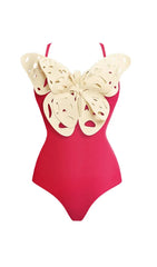 3D Butterfly Gradient One Piece Swimsuit