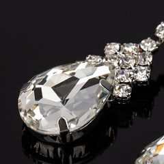 Crystal Drop Rhinestone Earrings