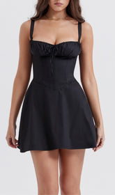 Black Corset Mini Dress
