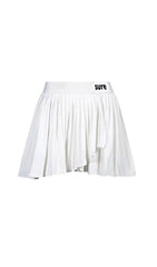 White Pleated Skirt