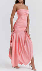 Apricot GATheRed Asymmetric Dress