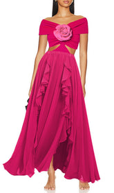 Rose Flower One-Piece Swimsuit