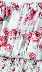 Rose Print Dress In Pink