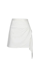 White Irregular Side Skirt