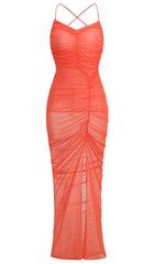 Perspective Strappy Maxi Dress In MAUVE