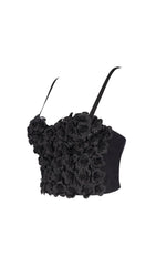 Pink Flower Crystal Top