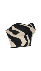 COW PATTeRN Sleeveless Tube Top