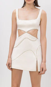 Diamond CutOUR Mini Dress In White