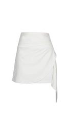 Green Irregular Side Skirt
