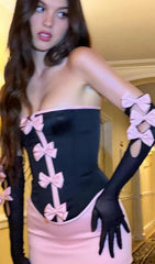 Corset BowKnot Two Piece Set