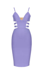 Bandage Strappy Waist-Tightening Midi Dress