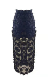 Black Lace Beach Skirt