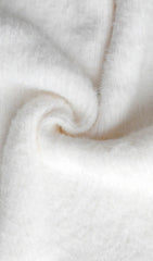 White High Waist Knitted Mini Skirt