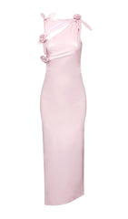GLAM With EDGY SKInTIGHT LATeX Gown In Pink