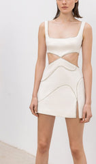 Diamond CutOUR Mini Dress In White