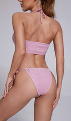 Lurex Bikini Suit In Pink