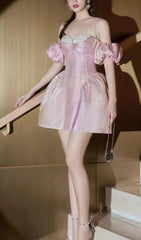 Heavy Bead Princess Dress In Pink