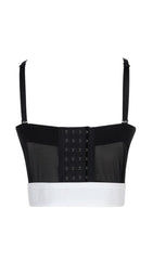 Black EmbelliShed Belt Corset Top
