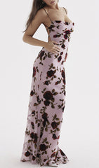 Pink DEVORE Maxi Dress