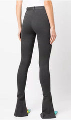 DARK GREY Slit TIGHT TROUSER