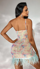 FeaTher Sequin Mini Dress