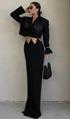 CropPed OverSized Spiral Blazer