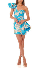 One Shoulder JACQURAD Mini Dress