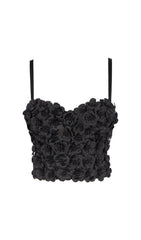 Pink Flower Crystal Top