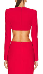 Red Two Pieces Bandage Set