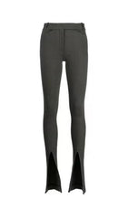 DARK GREY Slit TIGHT TROUSER