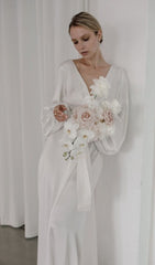 SlipPERY Maxi Dress In White