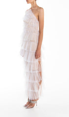 Fringed Backless Maxi Dress