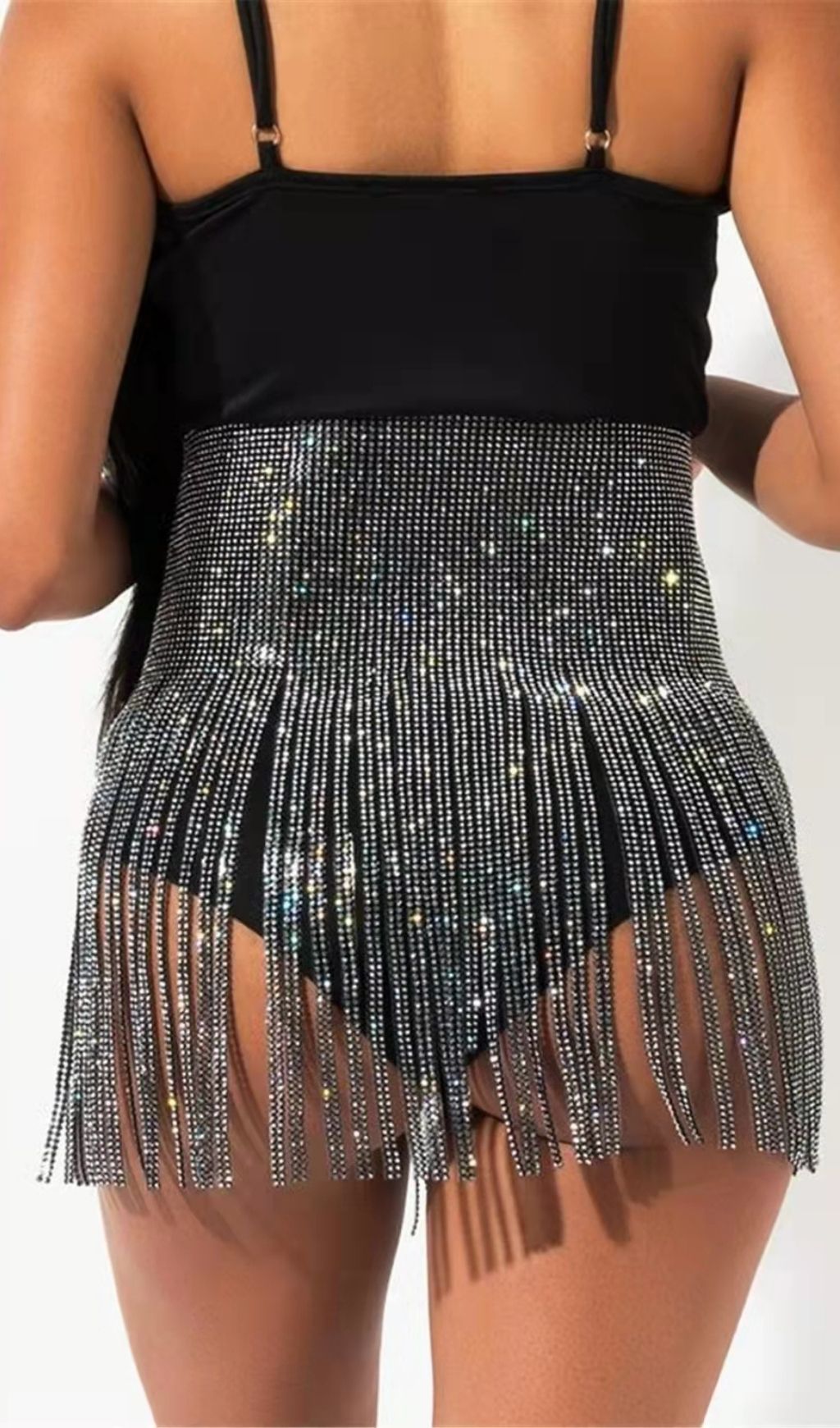 Sequin Crystal Mini Skirt