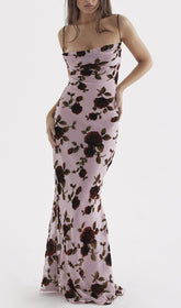 Pink DEVORE Maxi Dress