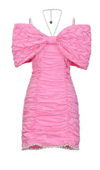Pearl BowKnot Mini Dress