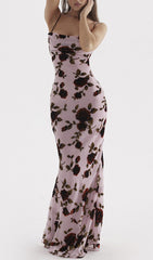 Pink DEVORE Maxi Dress
