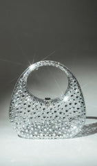 Clear EmbelliShed Bag In White