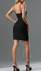 Crystal Fringe Bandage Dress