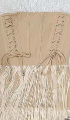 Bandeau Tassel Mini Dress